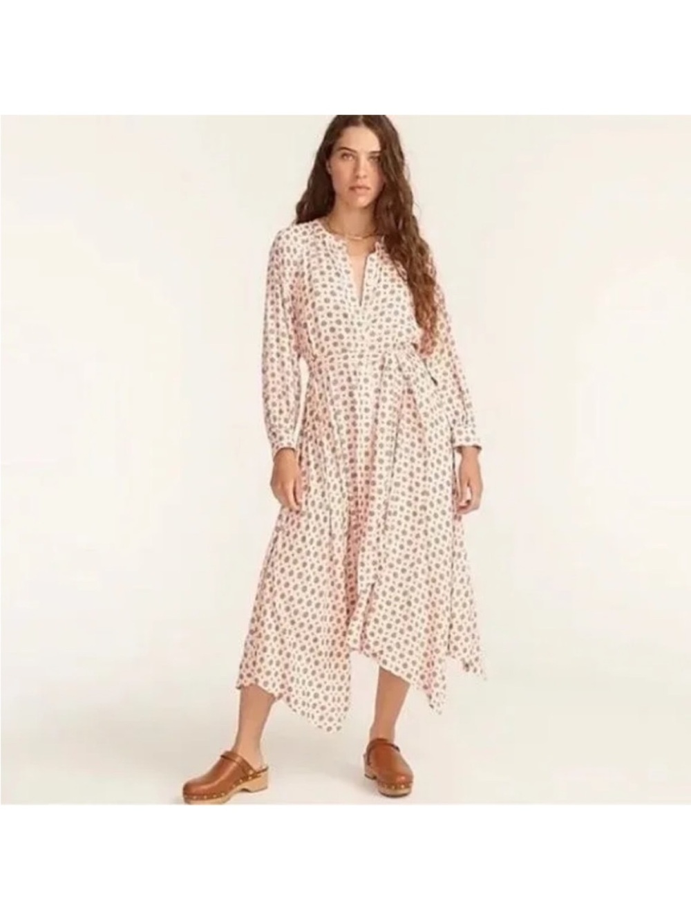 J. Crew Printed Medallion Hem Shirt Dress Sz XS